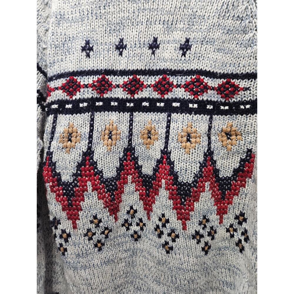 Vintage 90's Christopher Rand Acrylic Sweater Grandpa Grandpacore Size L - Picture 12 of 16